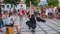 Dancing flamenco in St Nicolas Viewpoint, Granada