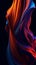 Dancing Flames: Abstract Image of Blue and Orange Fire (AI Generated)