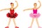 Dancing girl. Children ballet