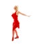 Dancing lady in red