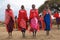 Dancing Masai women