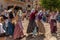 Dancing at the Moors and Christians Festival - Moros y Cristianos Fiesta, Soller, Mallorca