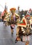 Dancing mummers Carnival scene