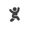 Dancing person vector icon