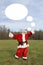 Dancing Santa With Thought Bubble