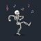 Dancing Skeleton Illustration