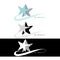 Dancing stars logo template
