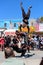 Dancing street crew on Venice beach California