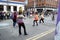 Dancing in the street at the Extinction Rebellion Party