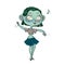 Dancing zombie girl