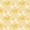 Dandelion abstract bouquet seamless pattern. summer backdrop with stripped background and flower ornament in yellow and white