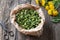 Dandelion buds collected to prepare false capers