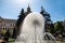 Dandelion form park water fountain