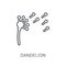 Dandelion icon. Trendy Dandelion logo concept on white backgroun