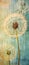 The Dandelion Sky: A Closeup, Blurred, Dreamy Illustration of Ea