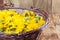 Dandelions in a basket