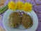 Dandelions flowers with potatoes, vegetables recipes