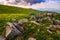 Dandelions among the rocks in Carpathian Alps