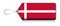 Dane emoji flag, Label flag of  Product made in Denmark