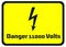 Danger 11000 Volts Hazard Warning Signs