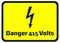 Danger 415 Volts Hazard Warning Signs