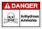 Danger Anhydrous Ammonia Symbol Sign, Vector Illustration, Isolate On White Background Label. EPS10