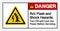 Danger Arc Flash and Shock Hazard Turn Off and Lock Out Power Before Serviceing Symbol Sign, Vector Illustration, Isolate On White