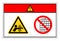 Danger Arm Entangle Rollers Right Do Not Remove Guard Symbol Sign, Vector Illustration, Isolate On White Background Label .EPS10