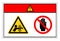 Danger Arm Entangle Rollers Right Do Not Touch Symbol Sign, Vector Illustration, Isolate On White Background Label. EPS10