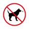 Danger Ban Dog Bark Black Silhouette Icon. Forbid Angry Canine Pictogram. Pet Bark Red Stop Circle Symbol. No Allowed