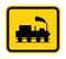 Danger Beware Of Trains Symbol Sign Isolate On White Background,Vector Illustration