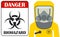 Danger biohazard sign, biohazard icon