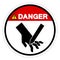 Danger Blade Hazard Symbol Sign, Vector Illustration, Isolate On White Background Label .EPS10