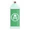 Danger chemical spray icon cartoon vector. Bottle cleaner