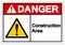 Danger Construction Area Symbol Sign, Vector Illustration, Isolate On White Background Label. EPS10