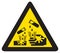 Danger corrosive sign