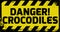 Danger crocodiles sign