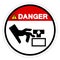 Danger Crush and Cutting Of Finger Hazard Symbol Sign, Vector Illustration, Isolate On White Background Label .EPS10