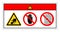 Danger Crush From Equipment Will Injury Or Kill Do Not Touch and Do Not Remove Guard Symbol Sign, Vector Illustration, Isolate On