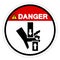 Danger Crush Hand Top Bottom Symbol Sign, Vector Illustration, Isolate On White Background Label .EPS10