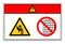 Danger Crush Hazard Do Not Remove Guard Symbol Sign, Vector Illustration, Isolate On White Background Label .EPS10