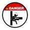 Danger Crush Hazard Symbol Sign, Vector Illustration, Isolate On White Background Label .EPS10