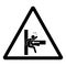 Danger Crush Hazard Symbol Sign,Vector Illustration, Isolate On White Background Label. EPS10