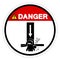 Danger Crush Hazard Symbol Sign, Vector Illustration, Isolate On White Background Label .EPS10