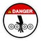 Danger Crush Hazard Symbol Sign, Vector Illustration, Isolate On White Background Label .EPS10