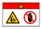 Danger Crush Or Pich Hazard Do Not Touch Symbol Sign, Vector Illustration, Isolate On White Background Label. EPS10