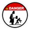 Danger Crush Or Pich Hazard Symbol Sign, Vector Illustration, Isolate On White Background Label .EPS10