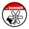 Danger Cutting of Fingers Or Hand Engine Fan Symbol Sign, Vector Illustration, Isolate On White Background Label .EPS10
