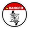 Danger Cutting of Fingers Rotating Blade Symbol Sign, Vector Illustration, Isolate On White Background Label .EPS10