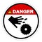 Danger Cutting Hand Symbol Sign, Vector Illustration, Isolate On White Background Label .EPS10